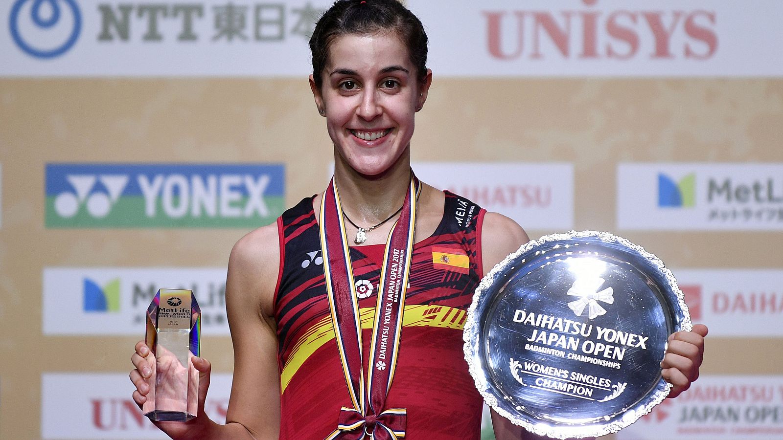 Carolina Marín gana en Japón