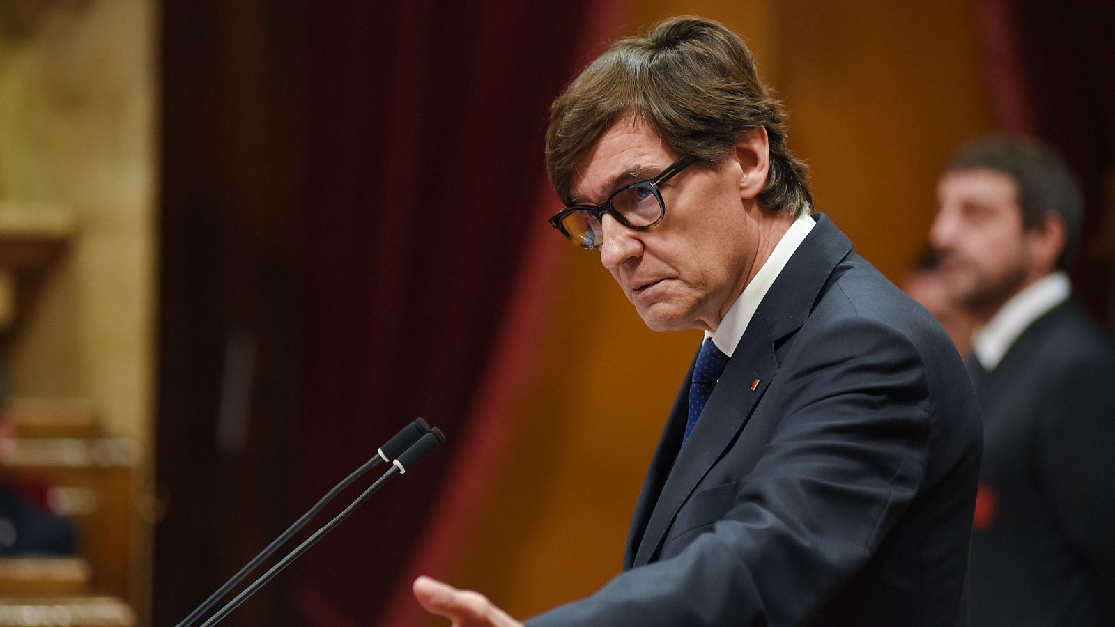 El president Generalitat, Salvador Illa, en su primer pleno desde que fuera elegido presidente