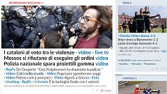 La prensa internacional destaca las cargas de las fuerzas de seguridad para impedir la consulta del 1-O