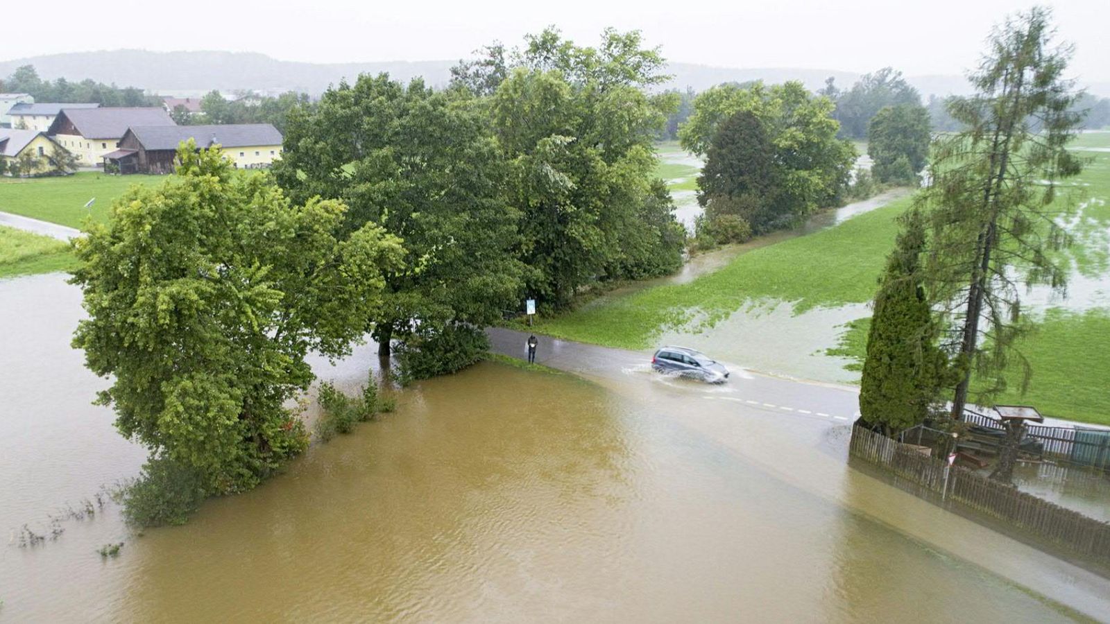 Inundaciones en Austria.