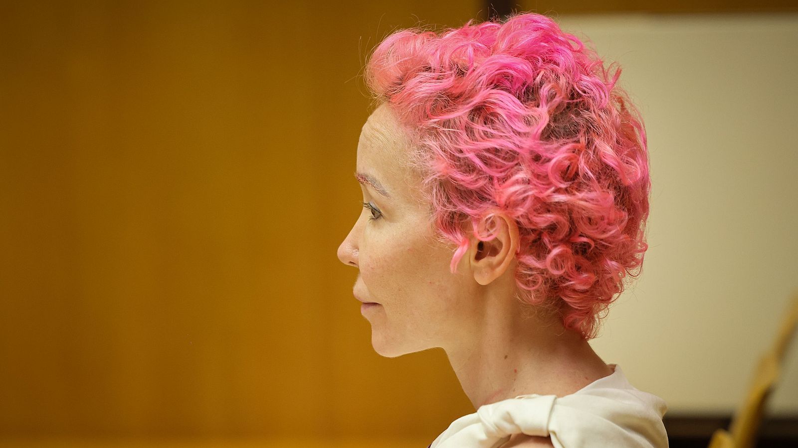 L'exdona de Josep Maria Mainat, Angela Dobrowolski, al banc dels acusats de l'Audiència de Barcelona (ACN | Jordi Borràs)