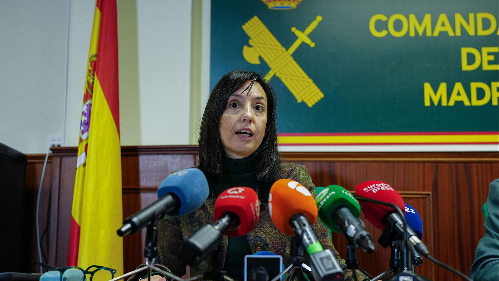 La exdelegada del Gobierno en Madrid, Mercedes González, durante una rueda de prensa