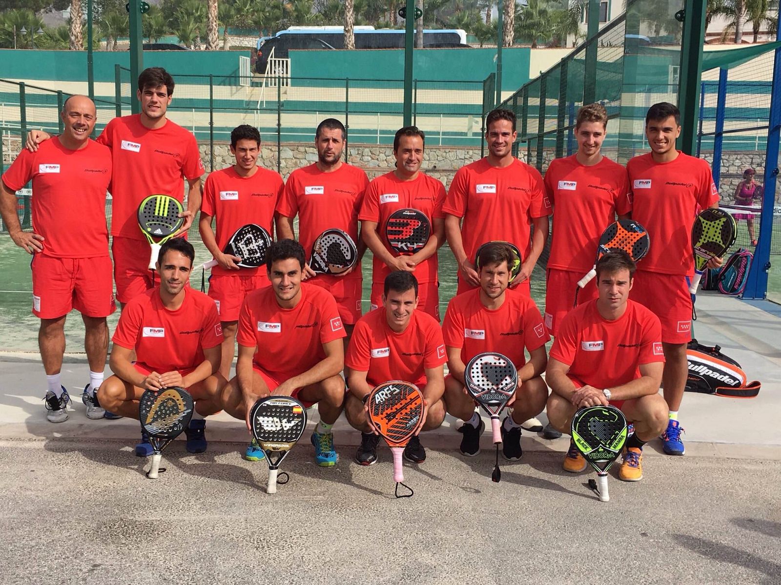 La selección absoluta de pádel de la Comunidad de Madrid.