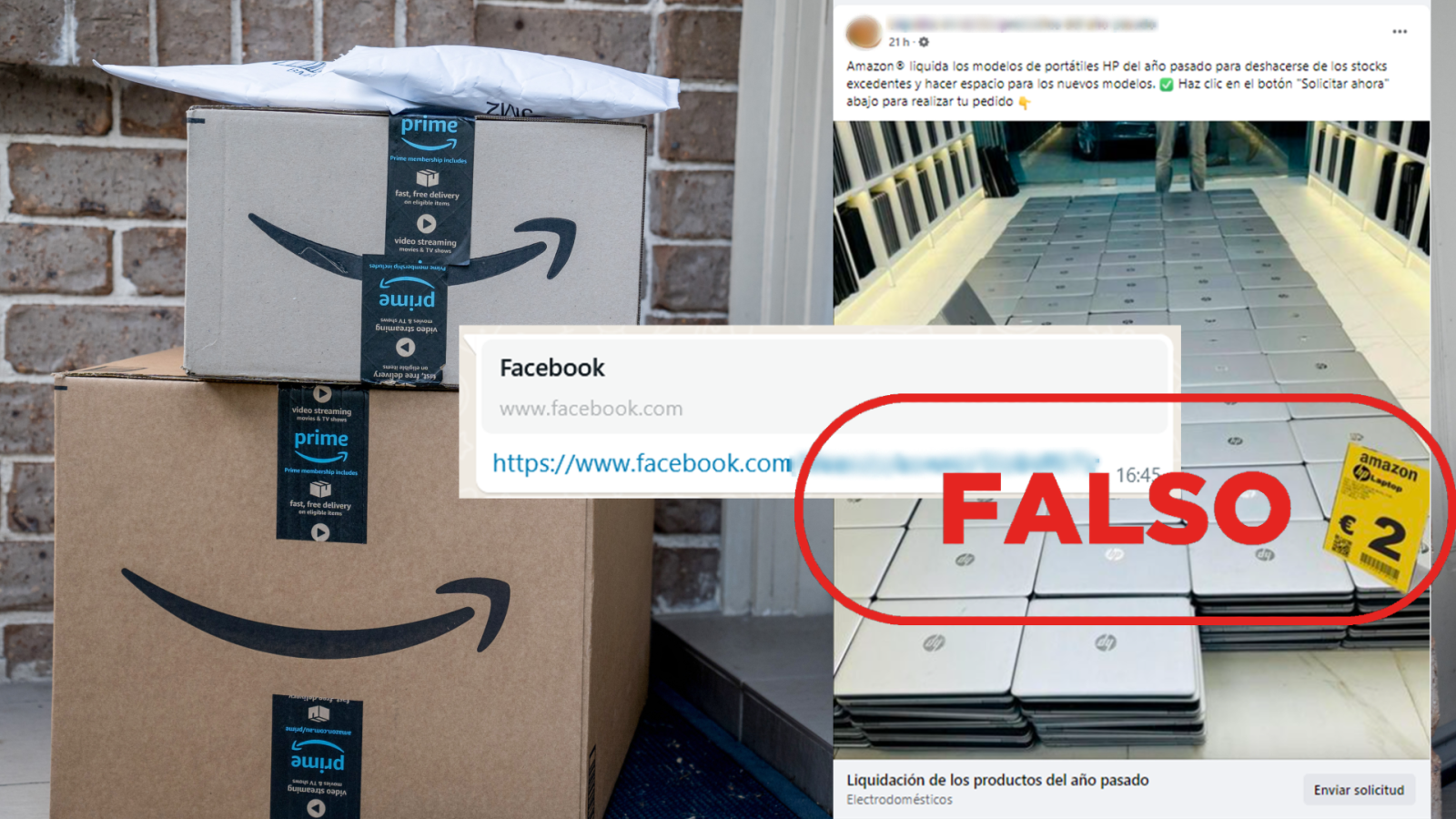 Alerta fraude: Amazon no vende portátiles HP a dos euros desde esta web