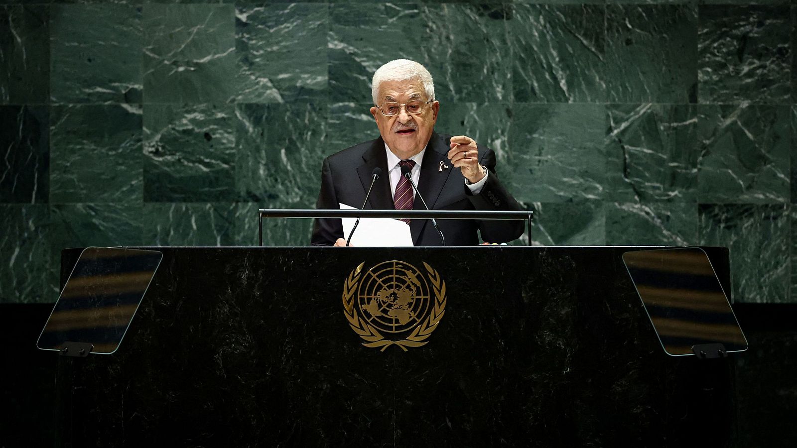 Abás pide a la ONU detener la guerra en Gaza y afirma que "el mundo entero es responsable" por vender armas a Israel