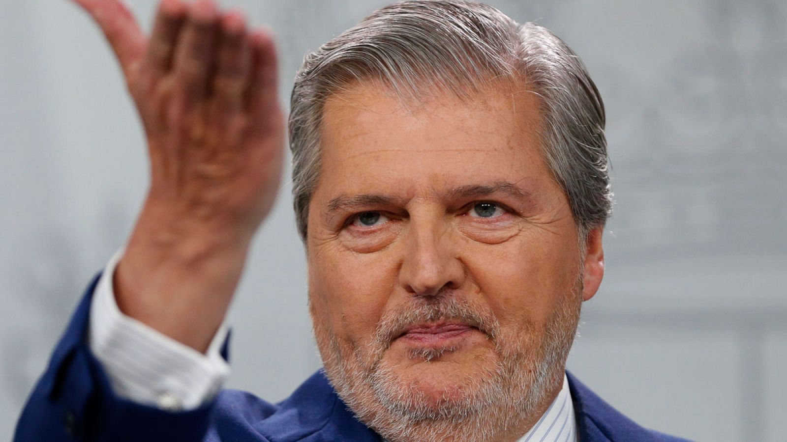 El portavoz del Gobierno, Íñigo Méndez de Vigo, durante la rueda de prensa posterior a la reunión del Consejo de Ministros.