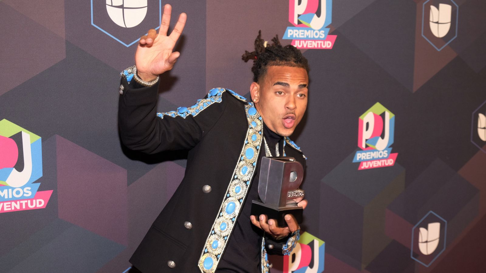 El cantante puertorriqueño Ozuna en los Premios Juventud en Florida (EE.UU.).