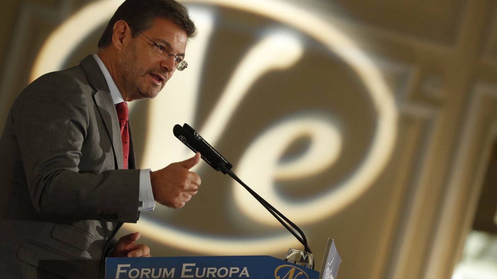Rafael Catalá, en un desayuno informativo organizado por Nueva Economía Forum