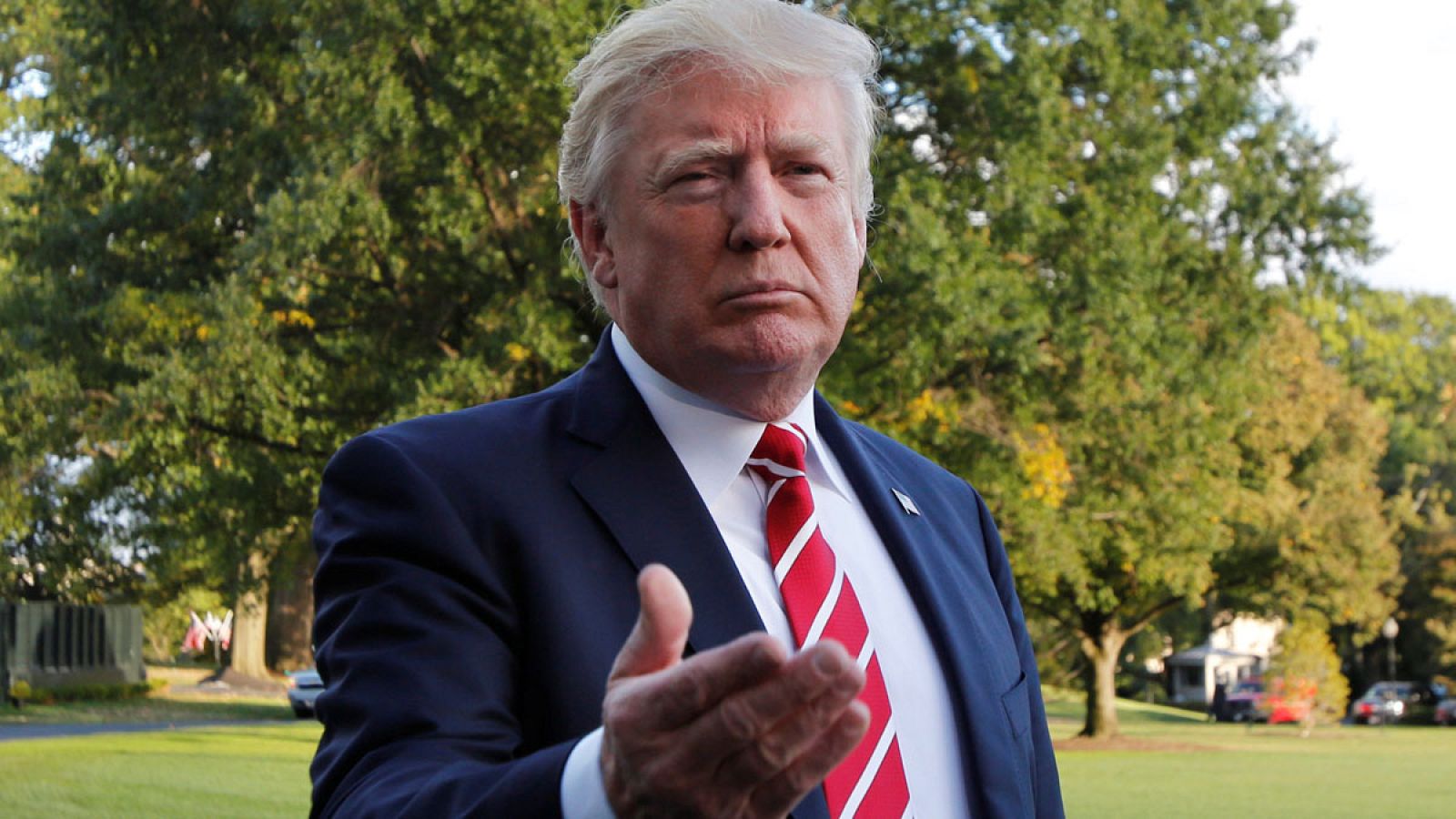 El presidente de Estados Unidos, Donald Trump, en una rueda de prensa