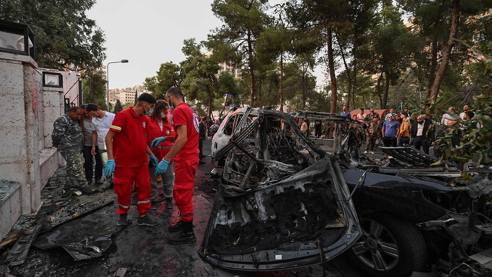 Al menos dos muertos en un bombardeo israelí contra un automóvil en Damasco