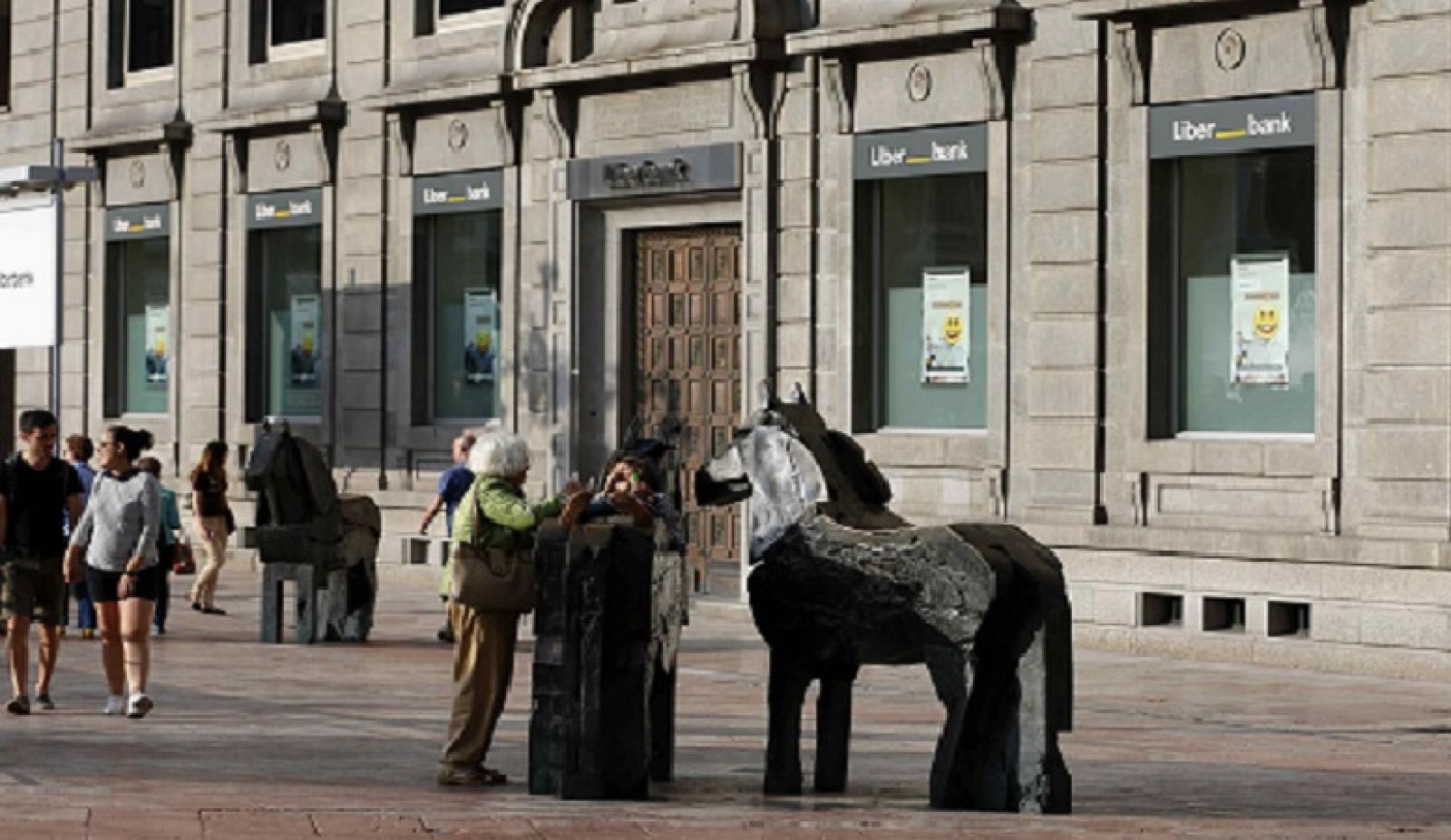 Vista de las oficinas centrales de Liberbank en Oviedo