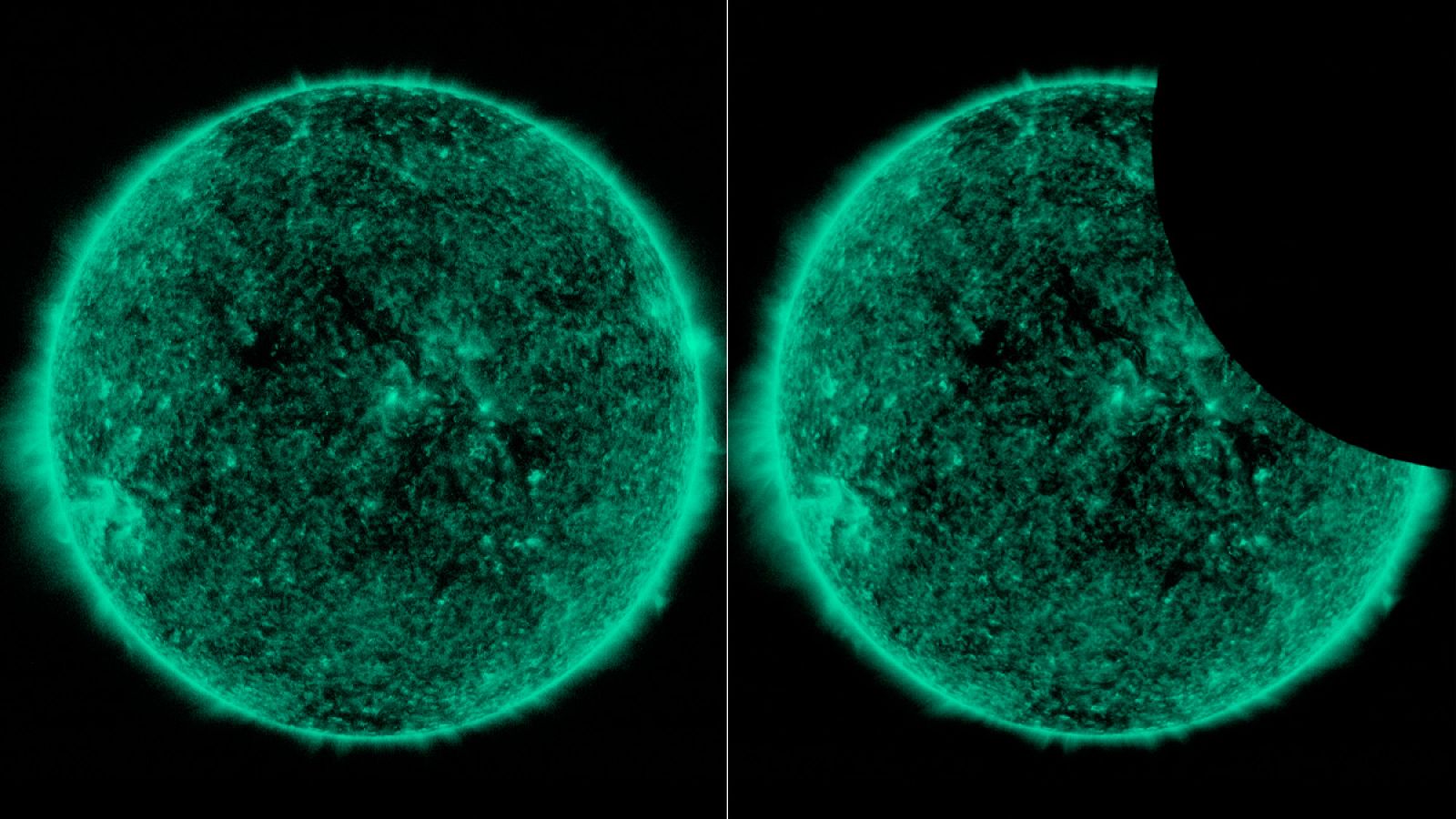 La NASA capta desde el espacio a la Luna interponiéndose en la observación del Sol