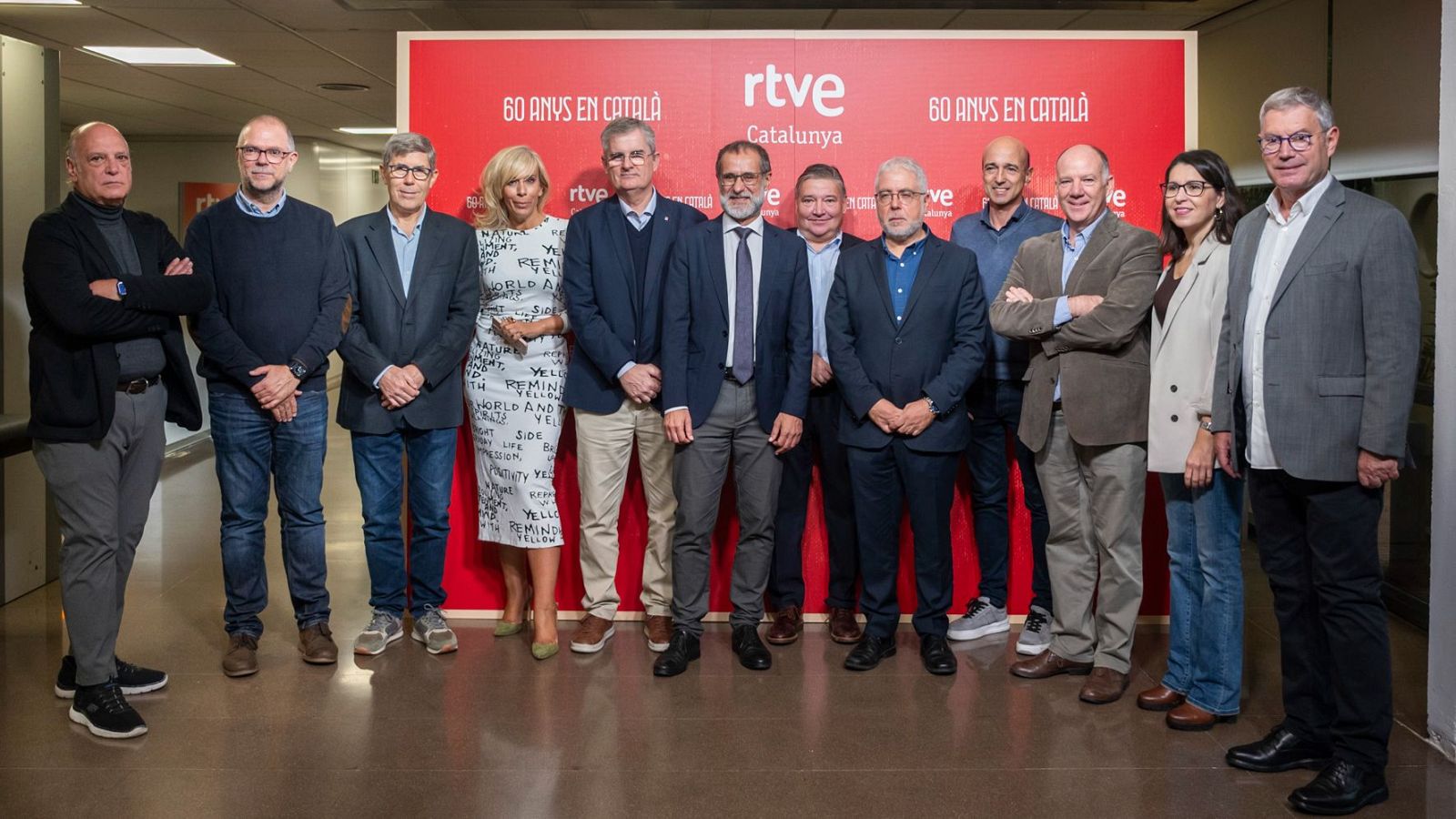 Asistentes a la celebración en de los 60 años en catalán de RTVE Cataluña