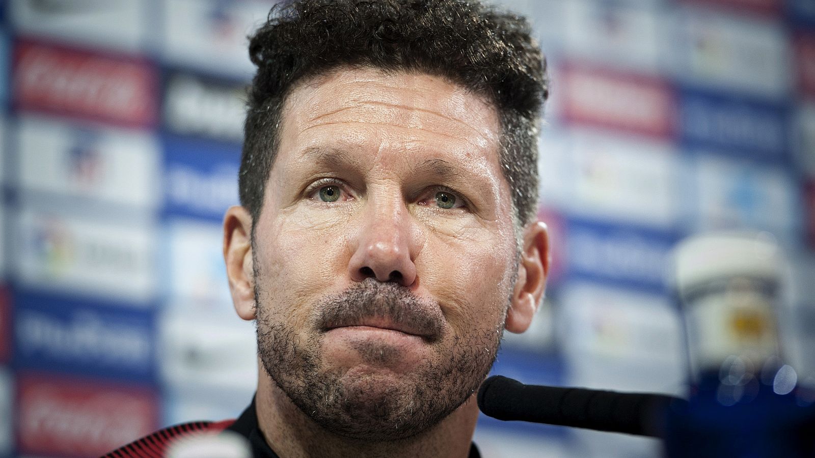 Simeone, en rueda de prensa.