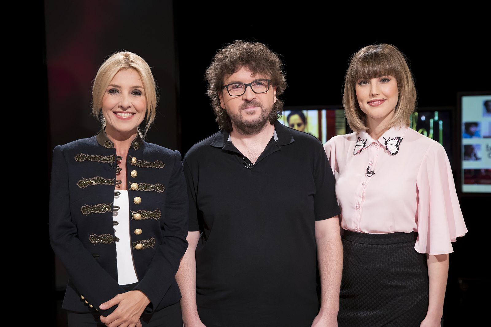 Cayetana Guillén Cuervo junto a Natalia de Molina y Juan Miguel del Castillo.