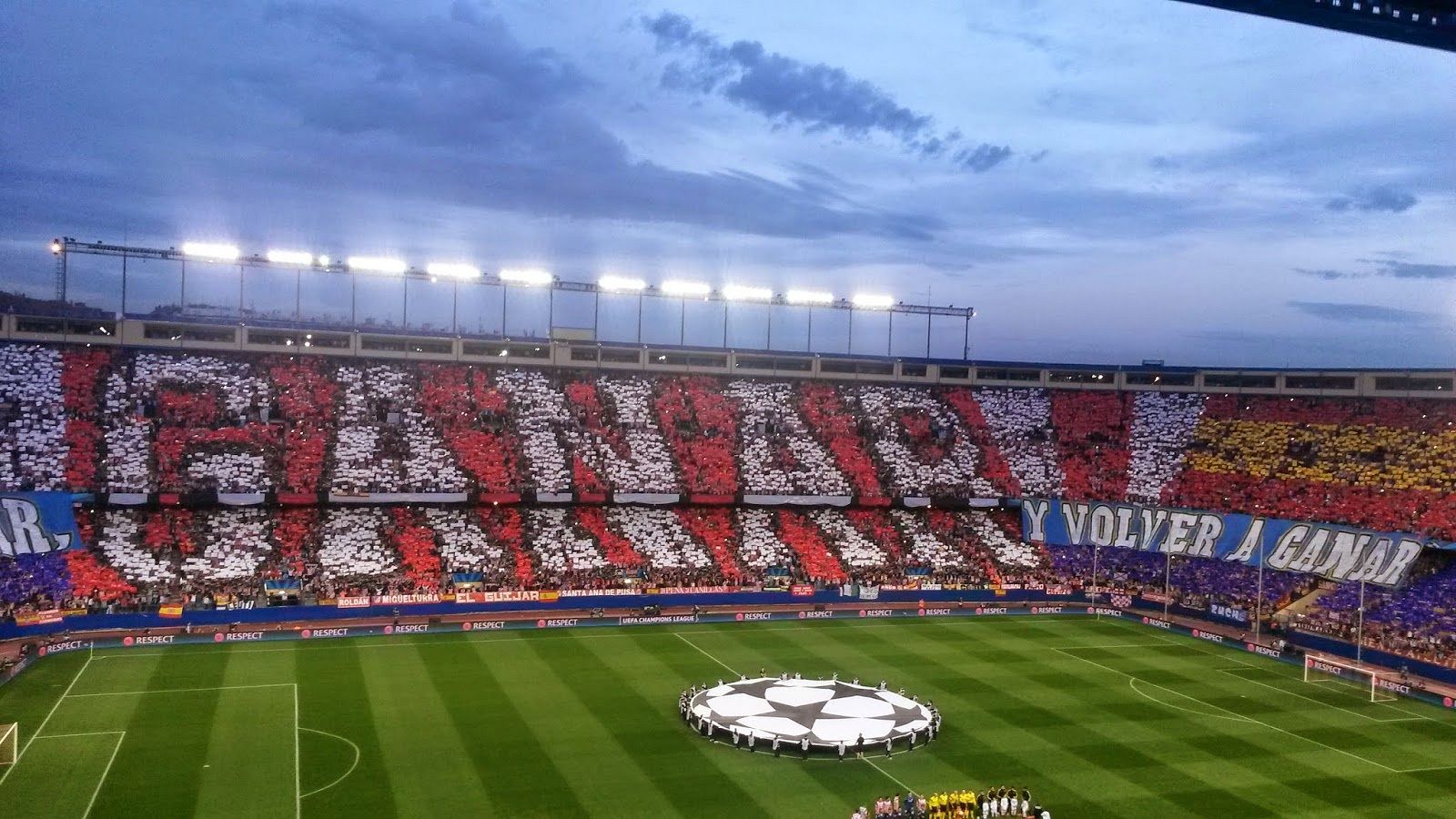 Tifo del Vicente Calderón