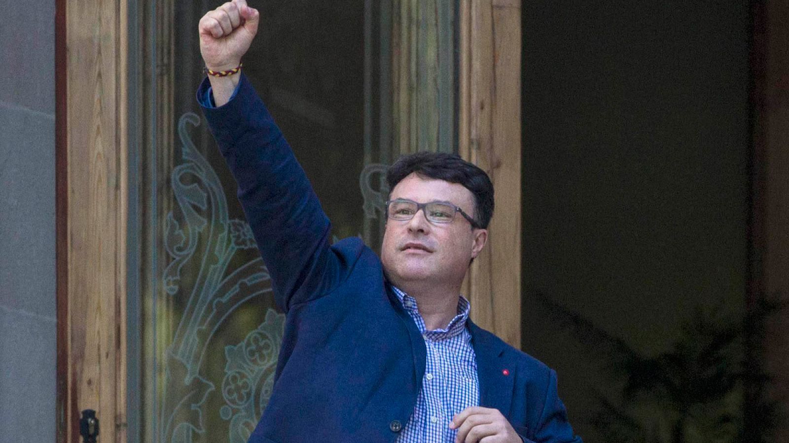 Joan Josep Nuet, miembro de la Mesa del Parlament, llega al Tribunal Superior de Justicia de Cataluña