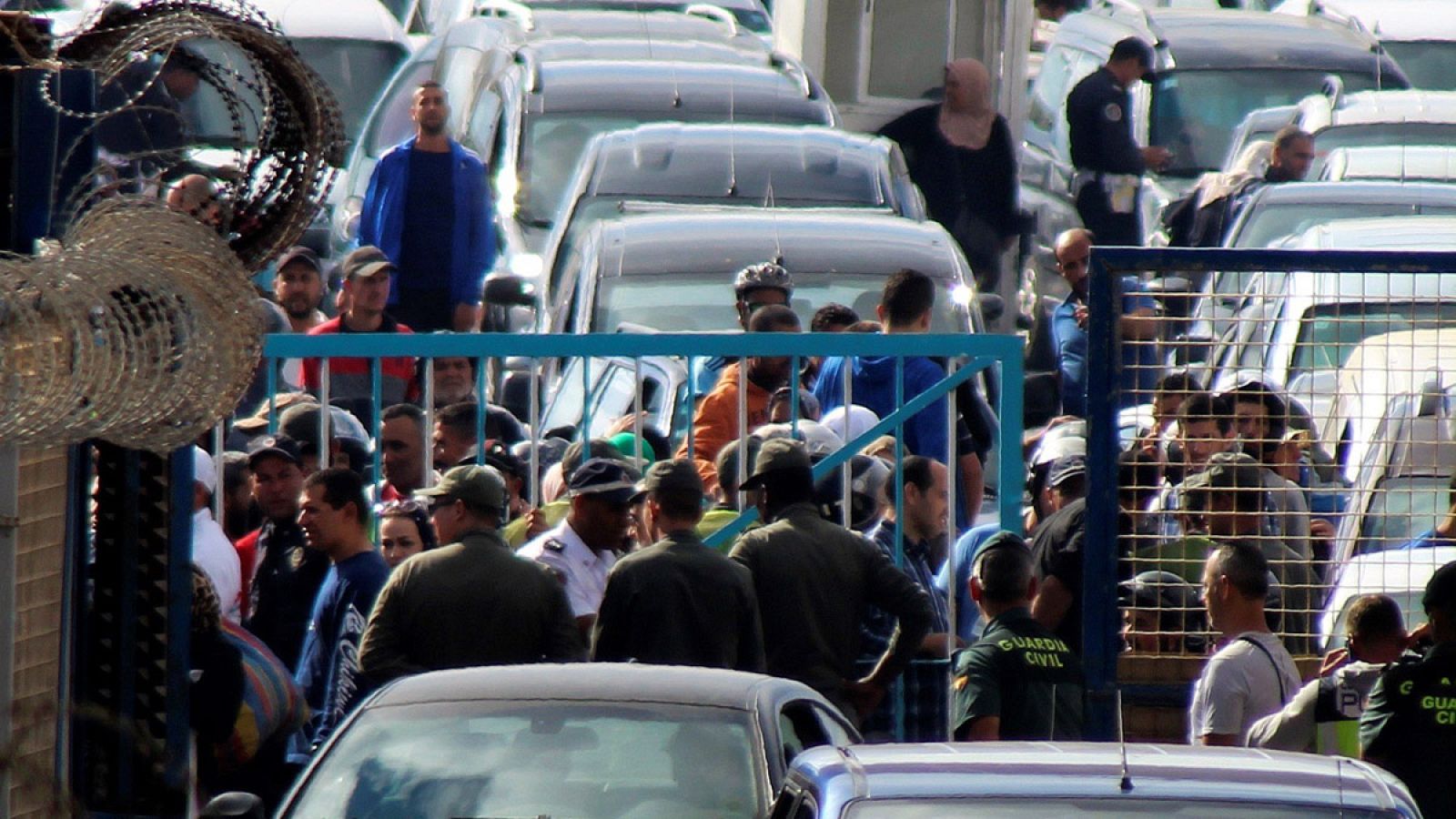 Fotografía de archivo de la frontera de Ceuta con Marruecos