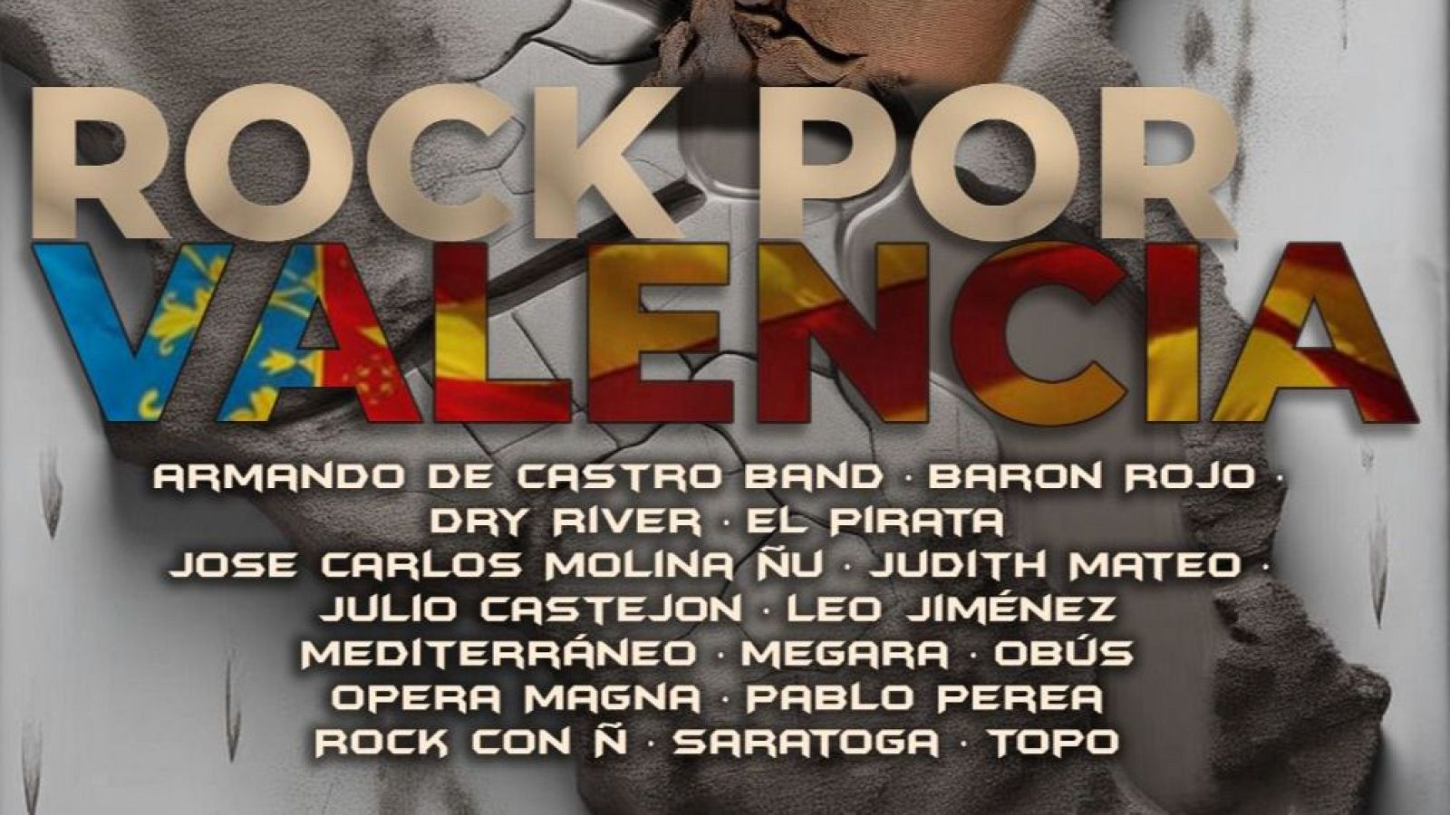 Rock por Valencia tendrá lugar el 15 de diciembre en Leganés, Madrid