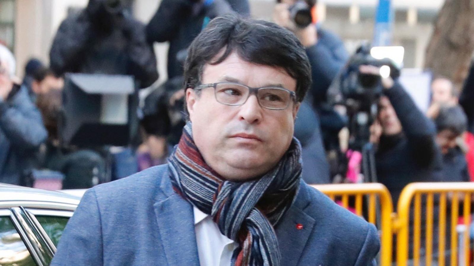 Joan Josep Nuet a su llegada este jueves al Tribunal Supremo