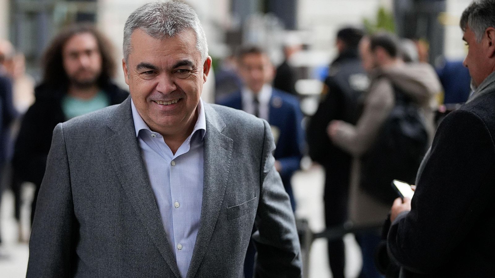 El diputado socialista Santos Cerdán en el pleno celebrado este martes en el Congreso de los Diputados.