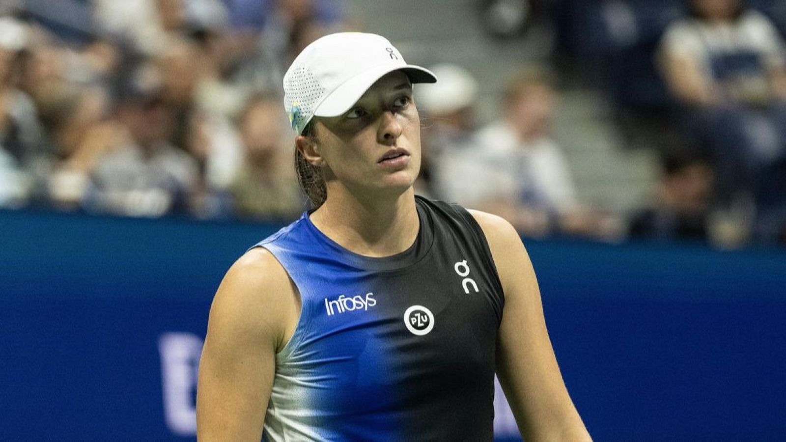 La tenista Iga Swiatek en un partido del US Open
