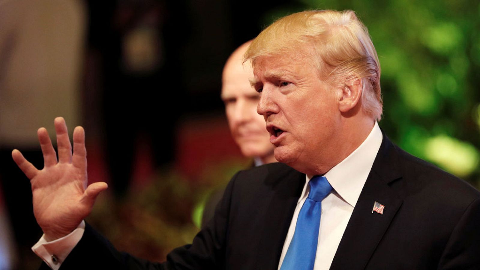 El presidente de Estados Unidos, Donald Trump, este martes en Manila (Filipinas)