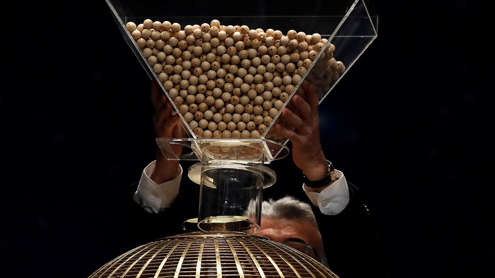 Lotería de Navidad 2024: bolas del sorteo.