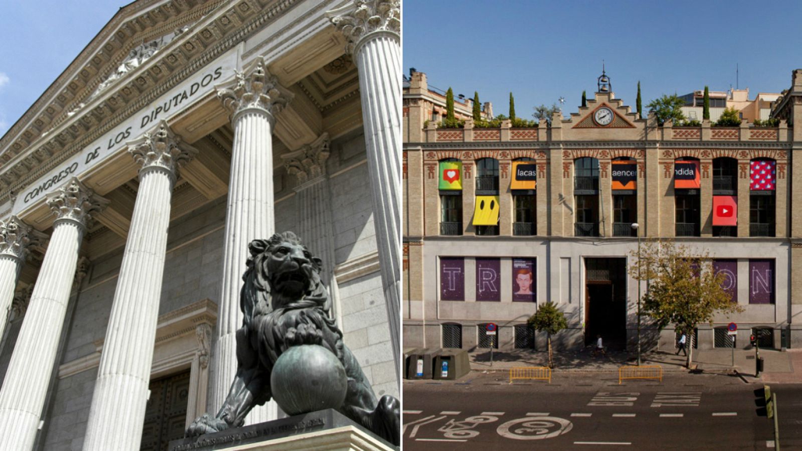 Congreso de los Diputados y La Casa Encendida