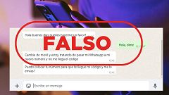 Este mensaje que pide un código de verificación de WhatsApp no te lo envía un contacto, es una estafa