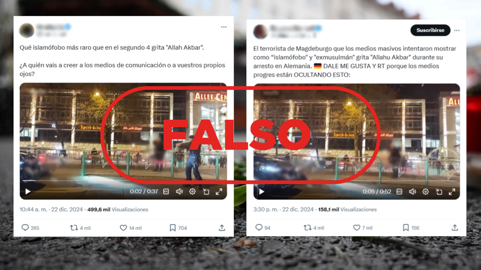 El autor del atentado en Magdeburgo no gritó "Allahu Akbar"