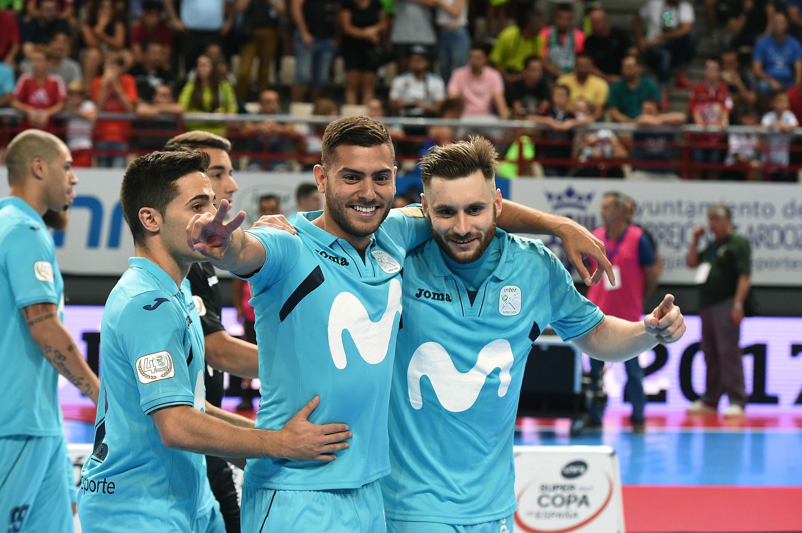 Los jugadores del Inter celebran un gol esta temporada