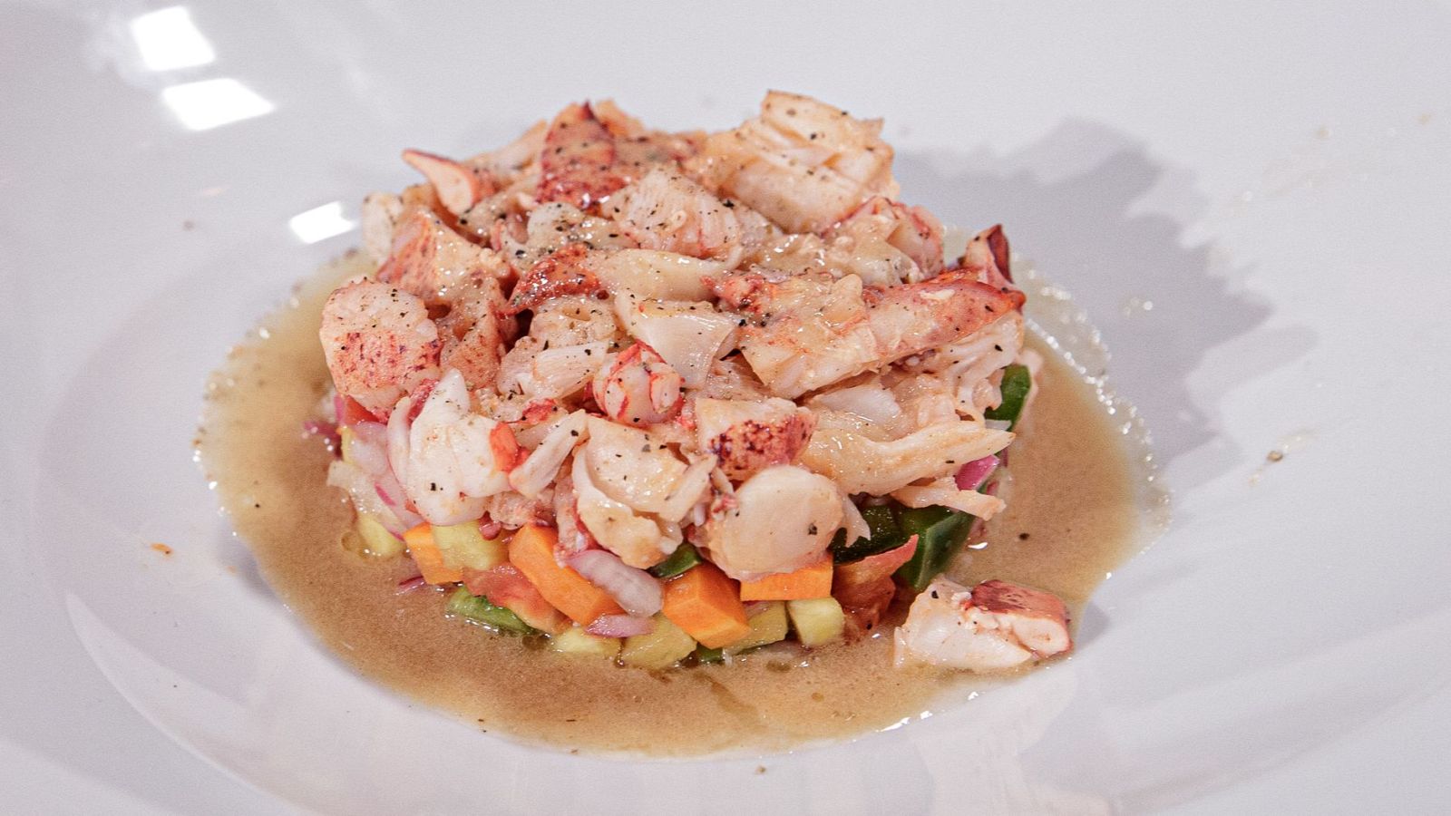 Receta de salpicón de bogavante y gamba roja de Marce en MasterChef Junior 11