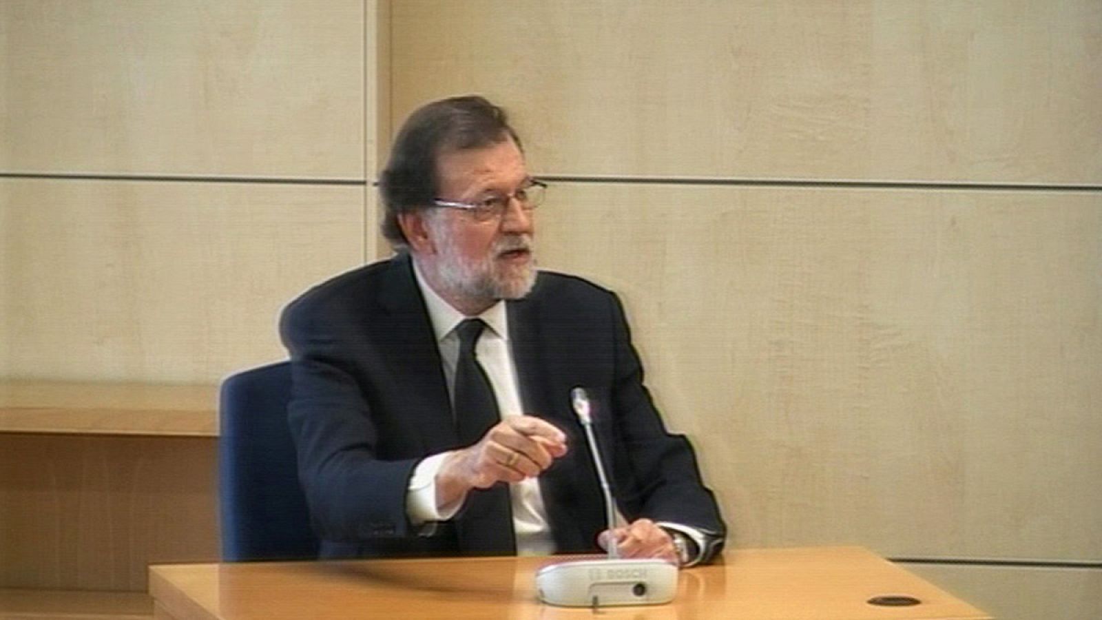 Declaración del presidente del Gobierno Mariano Rajoy en el juicio de la trama Gürtel