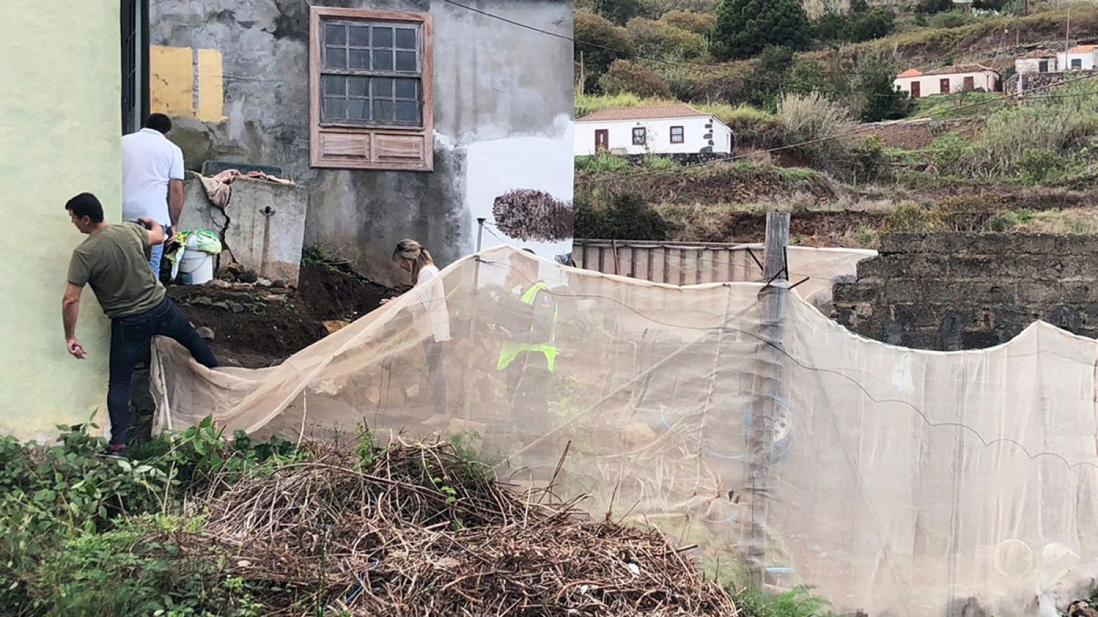 Vivienda en La Palma donde una mujer ha muerto tras sufrir el ataque de uno de sus perros