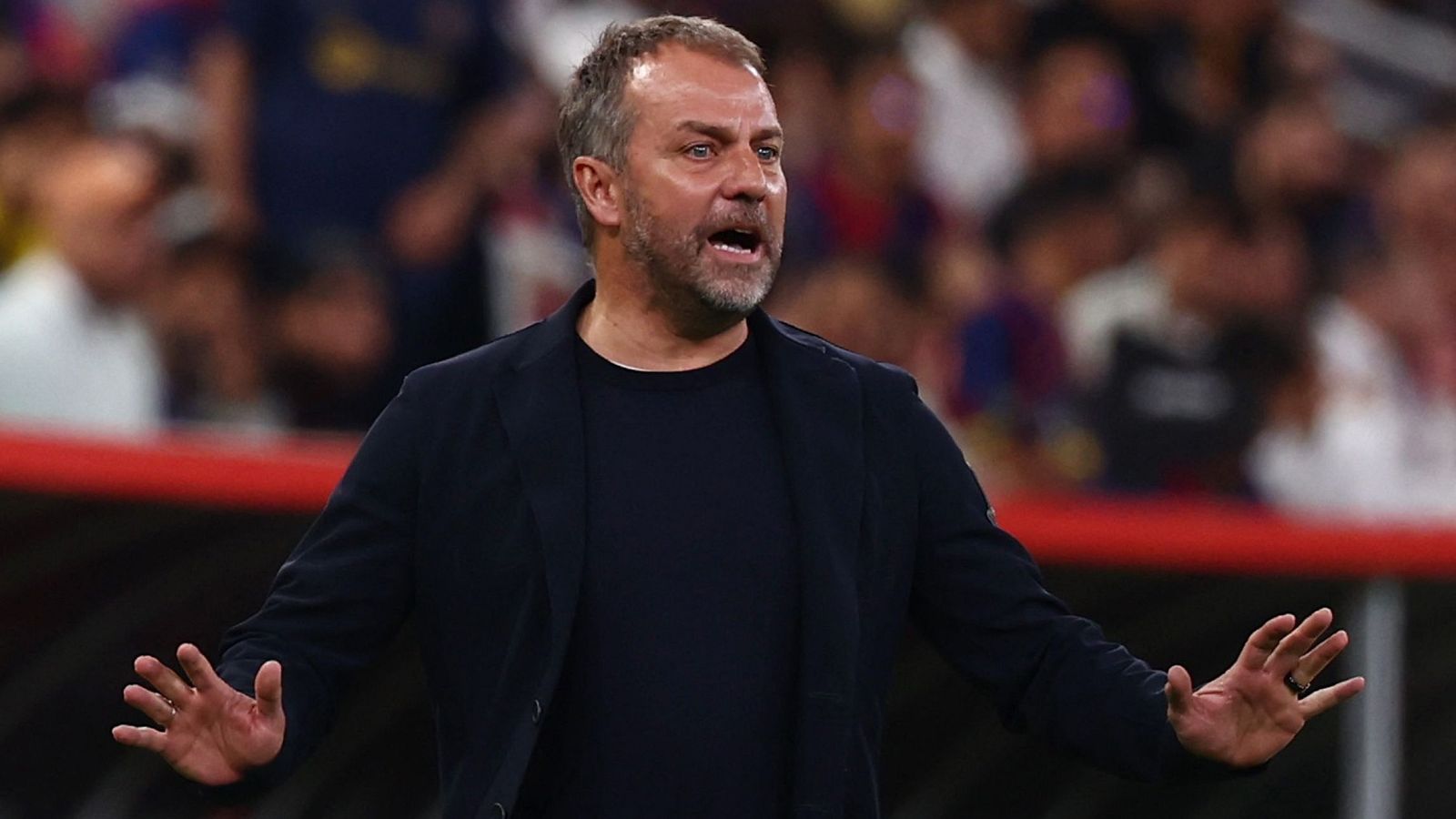 Hansi Flick durante la Supercopa de España