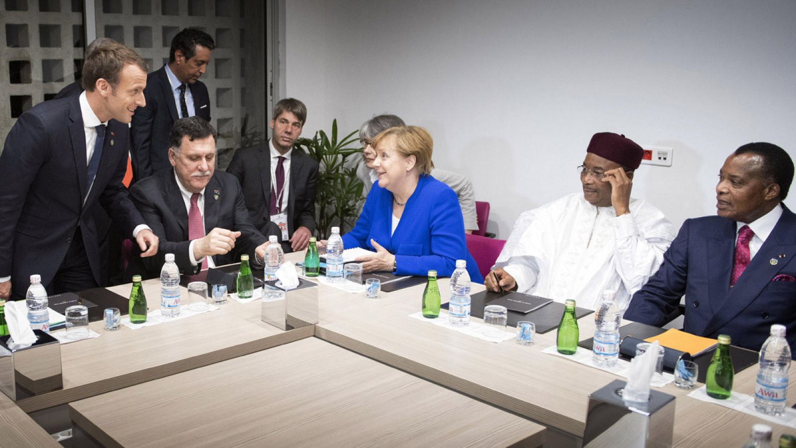 Imagen de la reunión de la Unión Africana y la Unión Europea en Abidjan