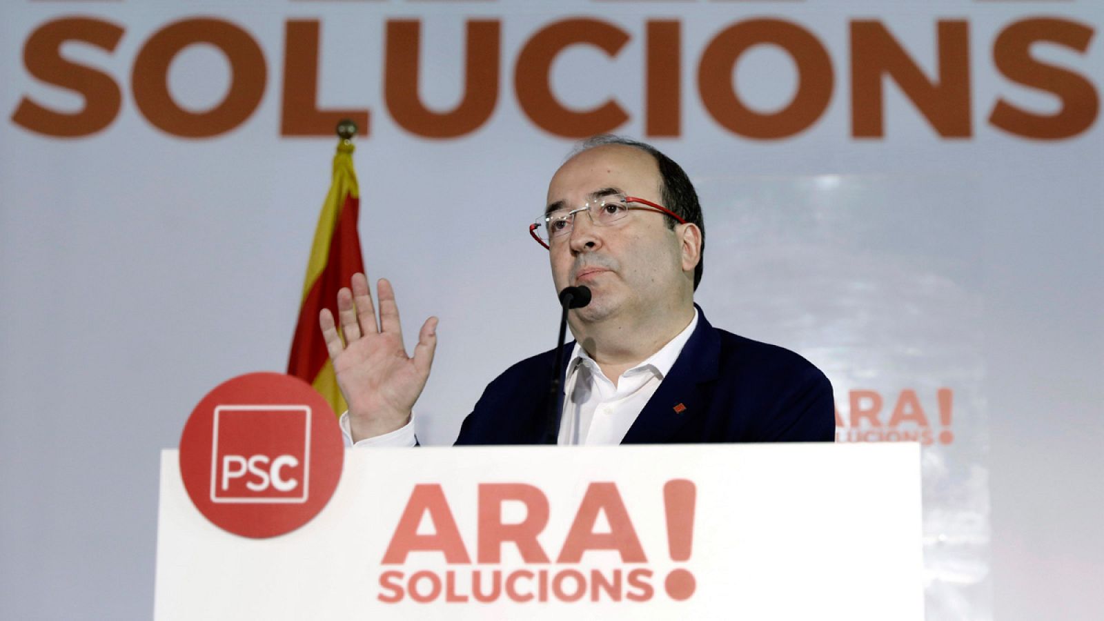El primer secretario del PSC, Miquel Iceta