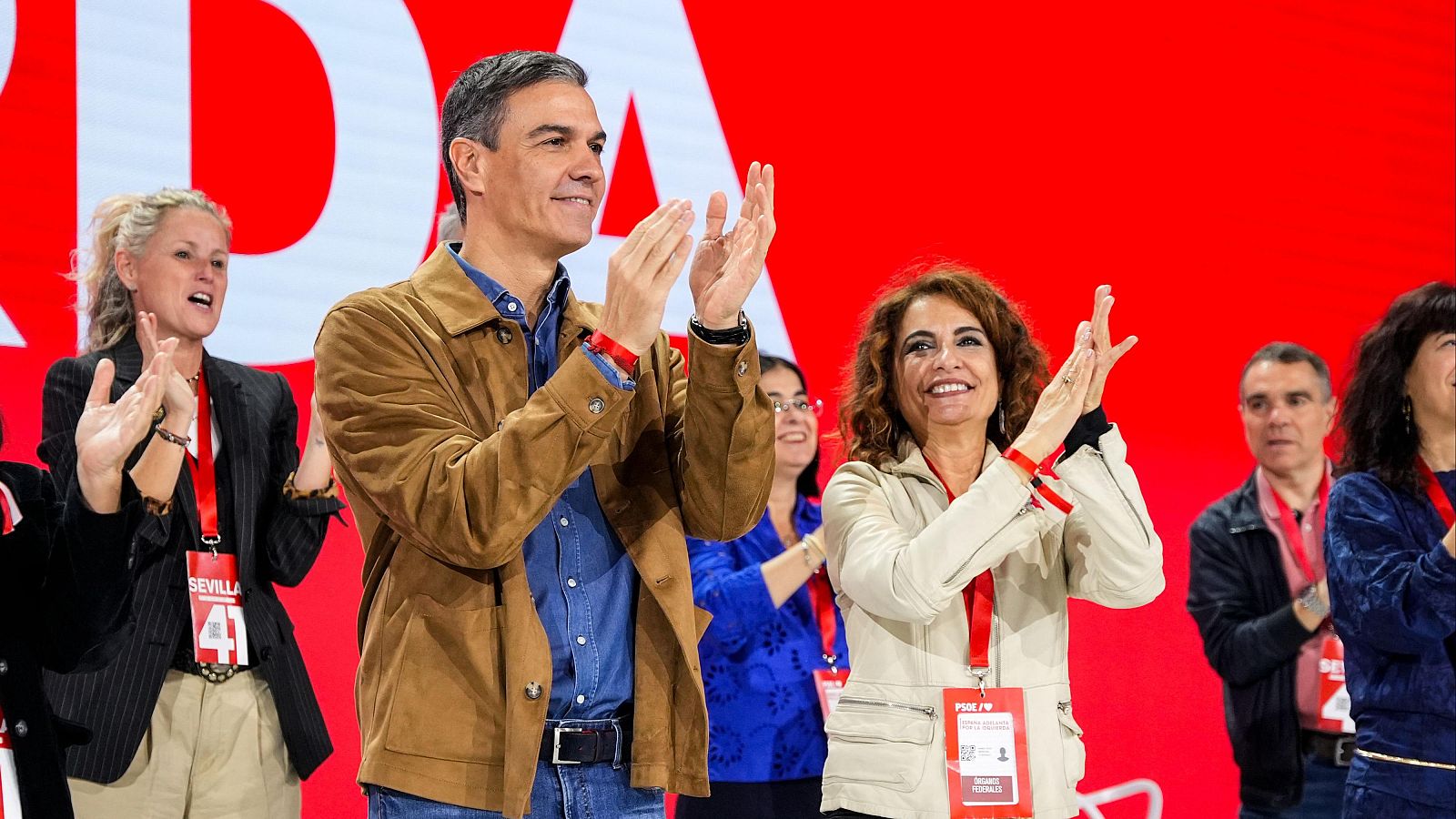 Pedro Sánchez durante la inauguración del Congreso Federal del PSOE