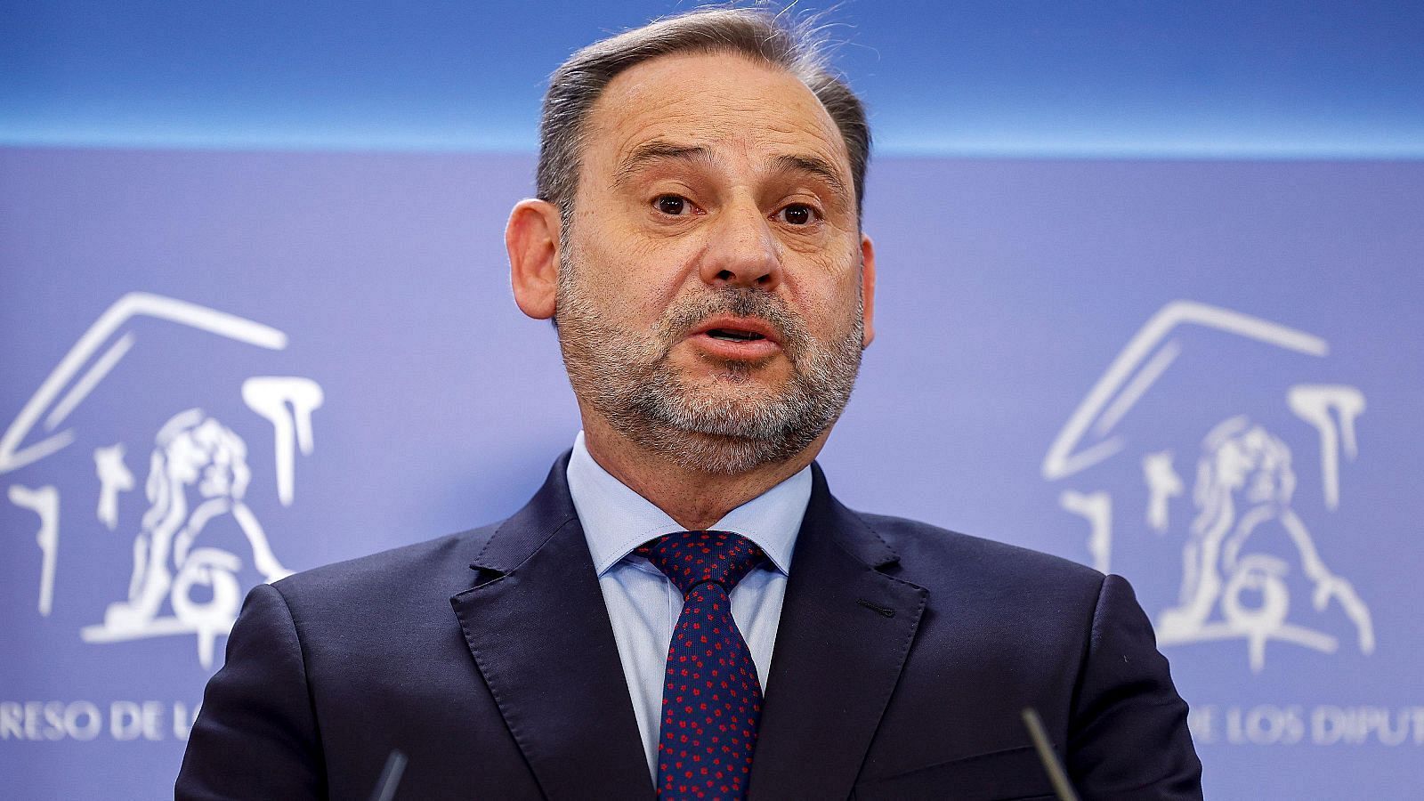 El exministro socialista José Luis Ábalos en una rueda de prensa, en una imagen de archivo