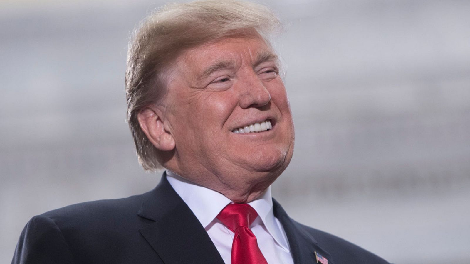 Donald Trump durante una visita a Utah este lunes