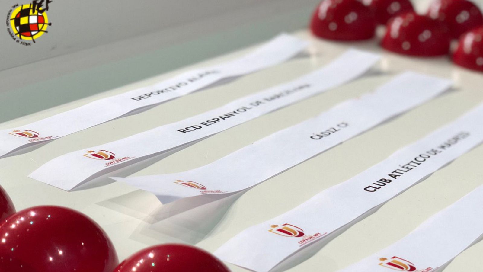 Sorteo de octavos de final de la Copa del Rey de fútbol