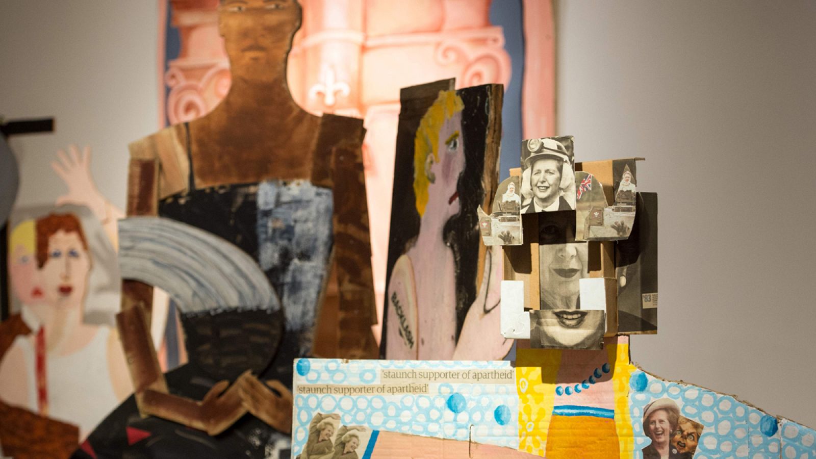 Imagen de la obra 'Matrimonio de moda' (1986) de Himid