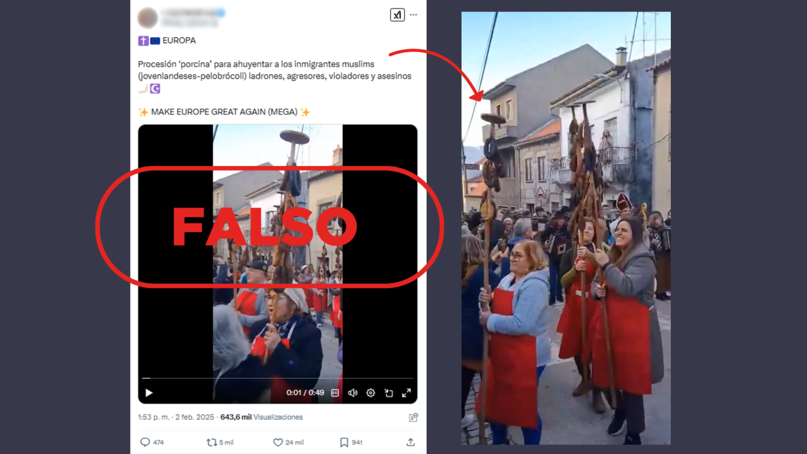No es una procesión para "ahuyentar a inmigrantes", es una fiesta popular en Portugal