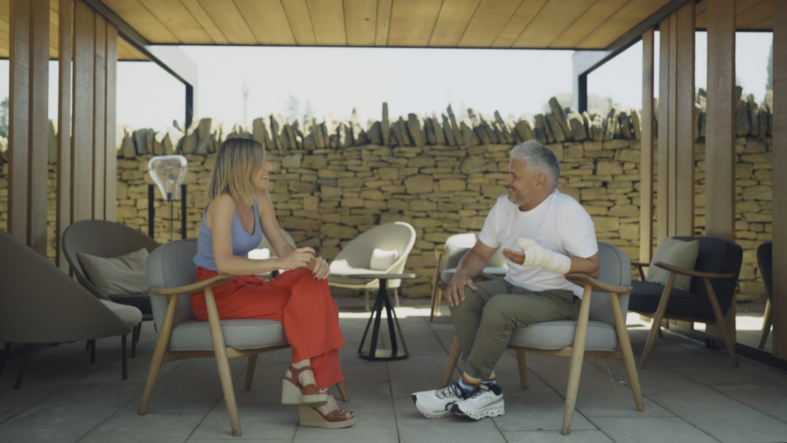 Ana Boadas amb el cuiner Nandu Jubany, a 'Mapes mentals'