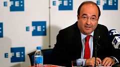 Iceta avanza sus primeras medidas si es elegido presidente: una cumbre económica y llamar a Rajoy y Juncker