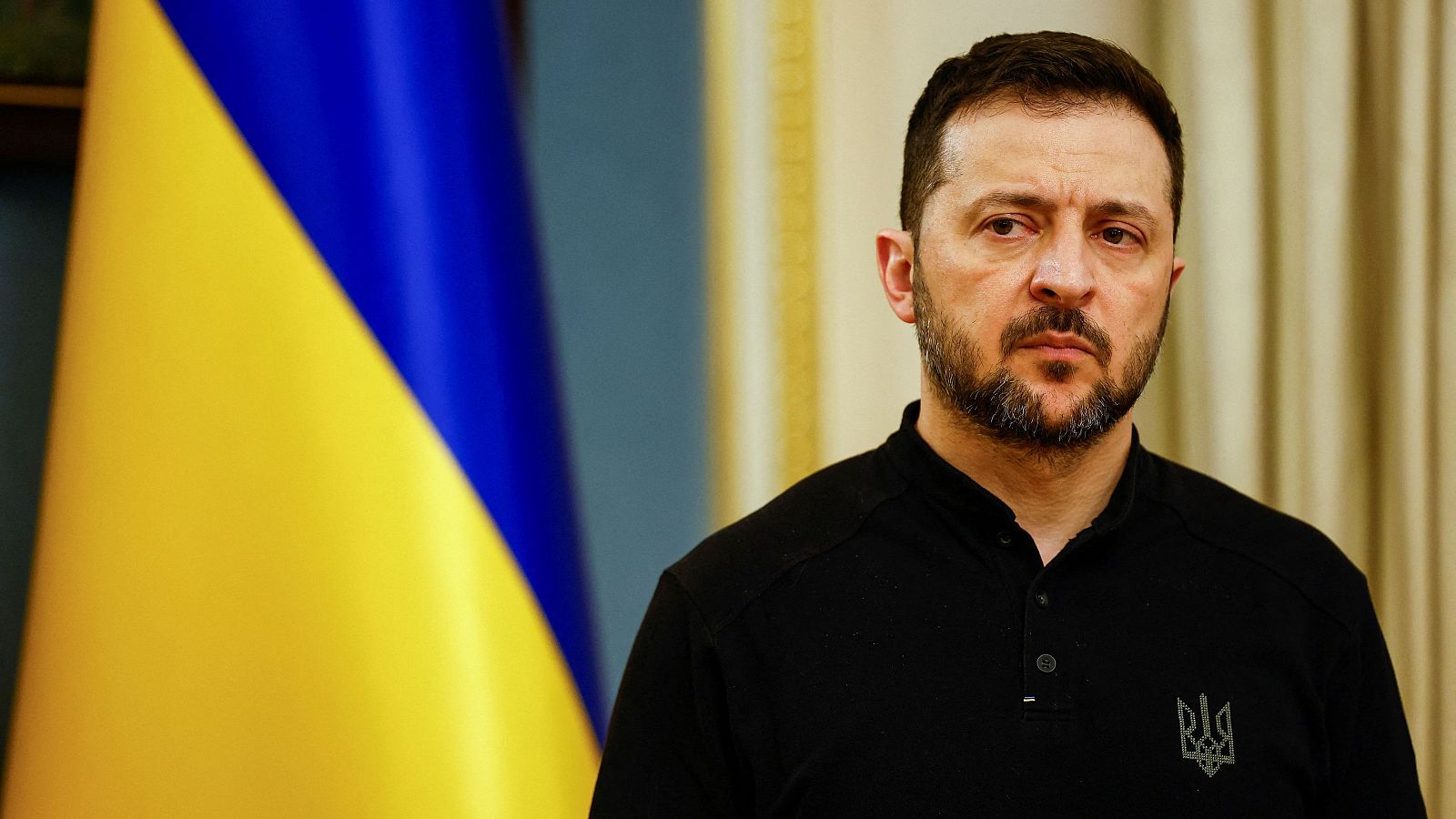 El presidente de Ucrania, Volodimir Zelenski, en Kiev el 4 de febrero de 2025.