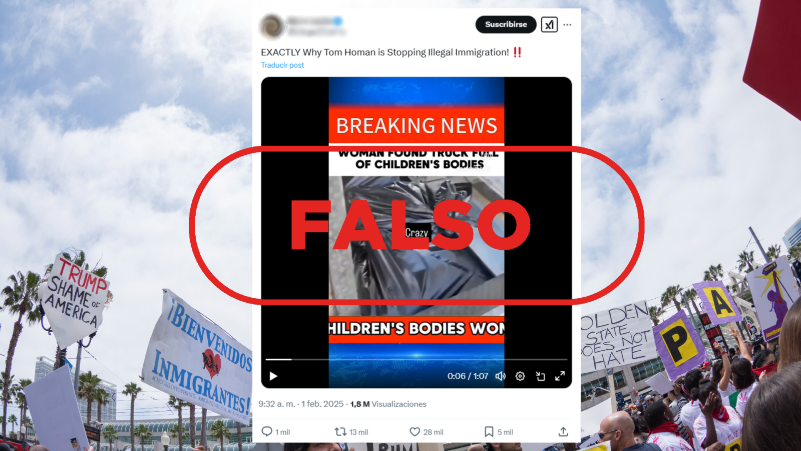 No son imágenes actuales de un camión con cadáveres de niños en México, es falso
