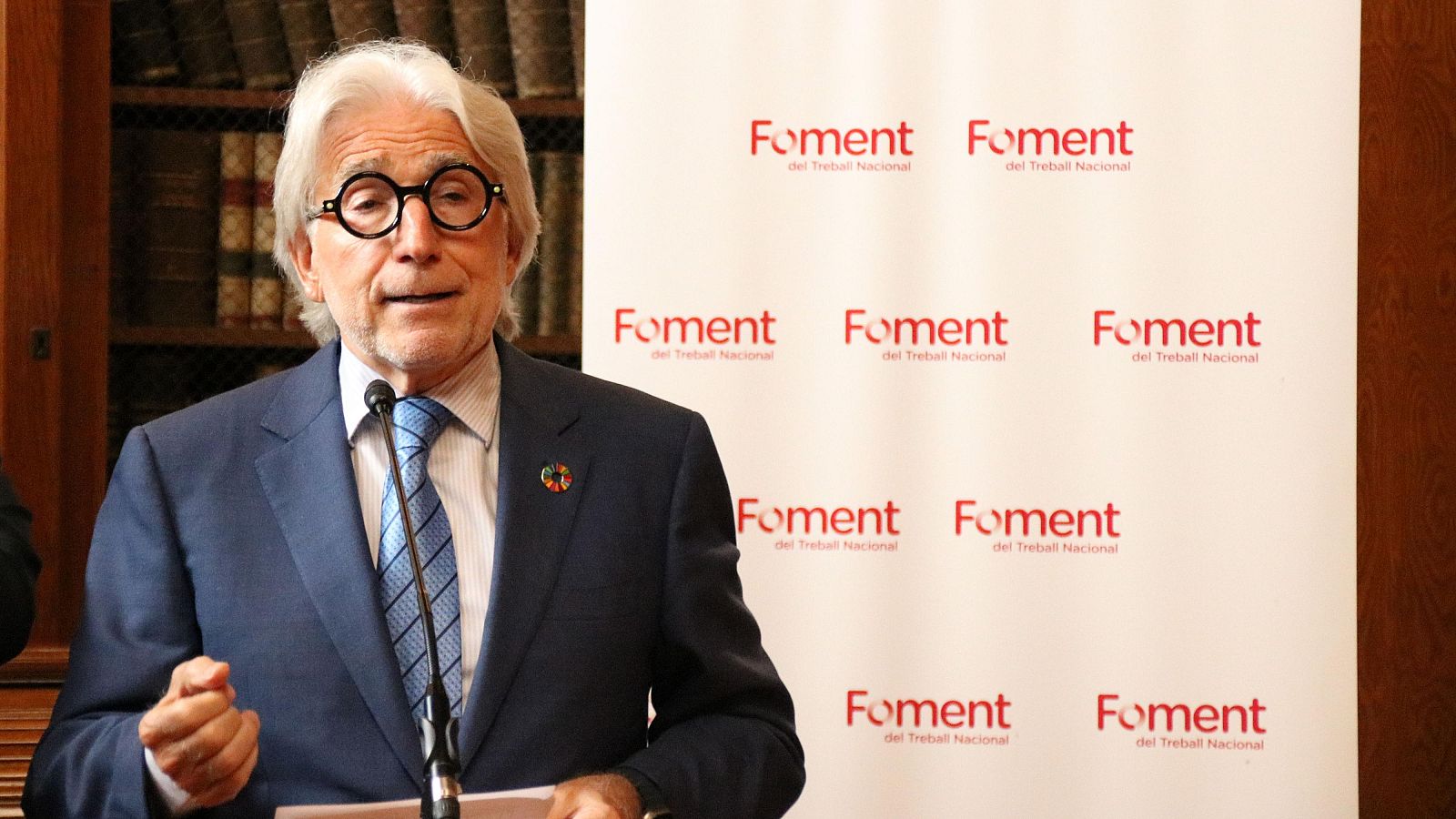 El president de Foment del Treball, Josep Sánchez Llibre (ACN | Albert Hernàndez)