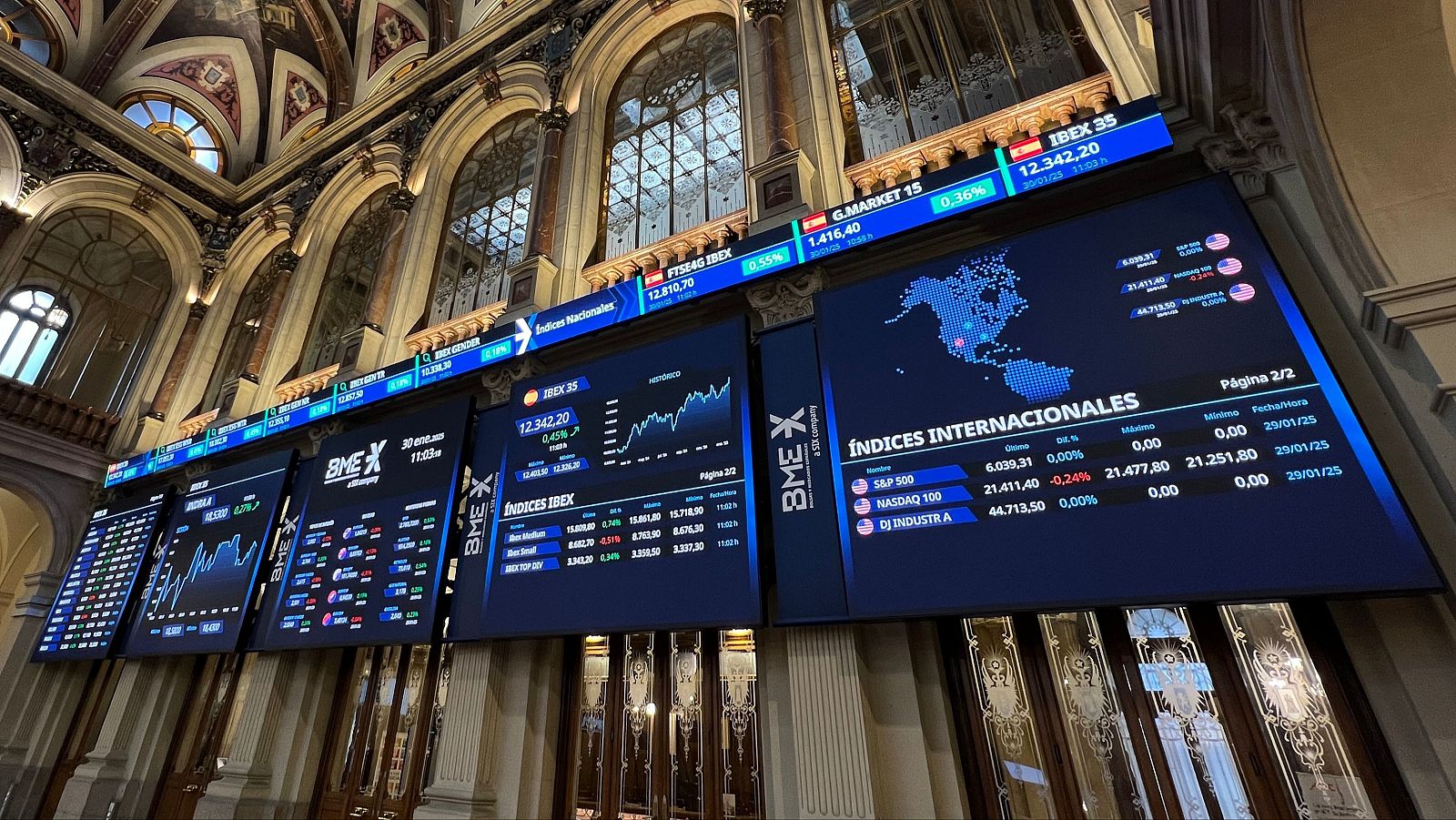 La bolsa vuelve a niveles de junio de 2008 al subir el 1,32 % y superar los 12.500 puntos